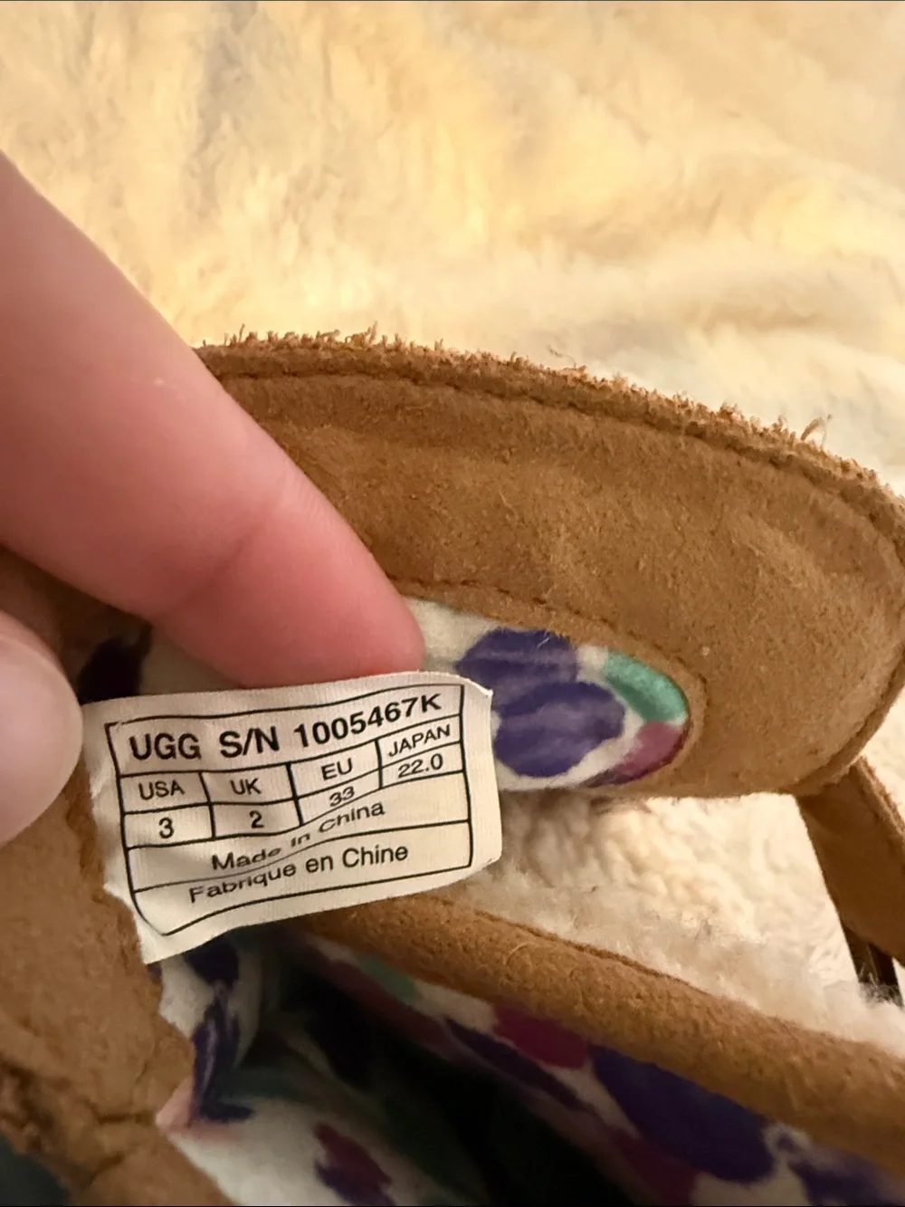 UGG Australia Chestnut Suede Shearling Buckle Ankle Boots Kids Size 3 Winter